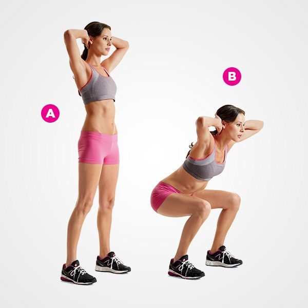 bài tập chuẩn bị thể lực leo núi 3: đứng lên ngồi xuống