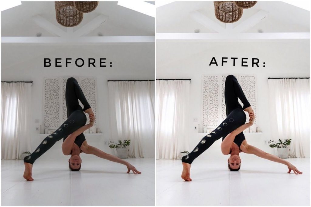 Trước và sau khi chỉnh sửa ảnh bằng VSCO 