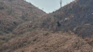 Đường-trekking-Lảo-Thẩn-với-đồi-cây-cháy