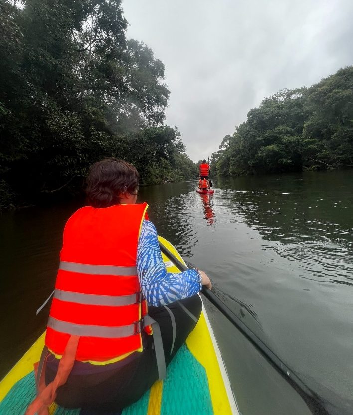 Chèo SUP vào sáng sớm