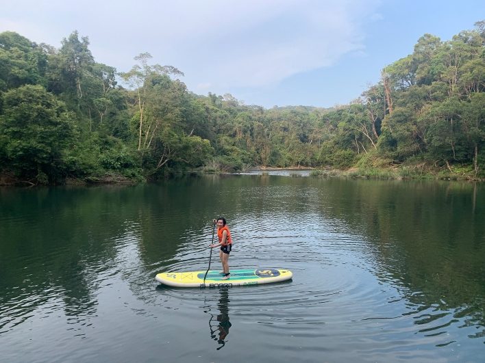 Chèo SUP giữa rừng già